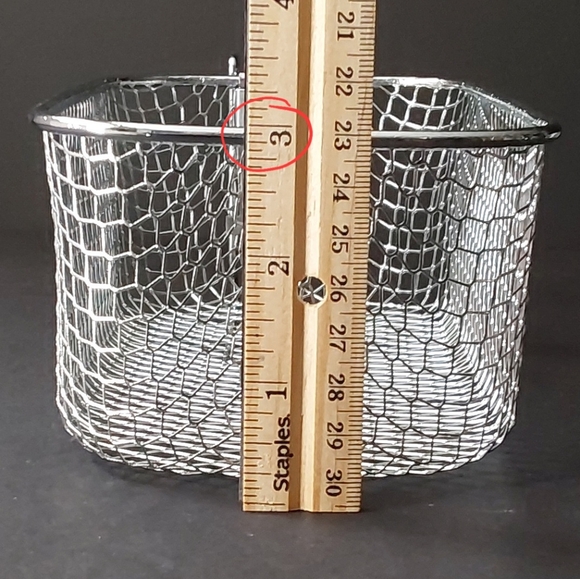 ChefStyle Stainless Fry Baskets (2) w/ Handle / NEW - Picture 5 of 5